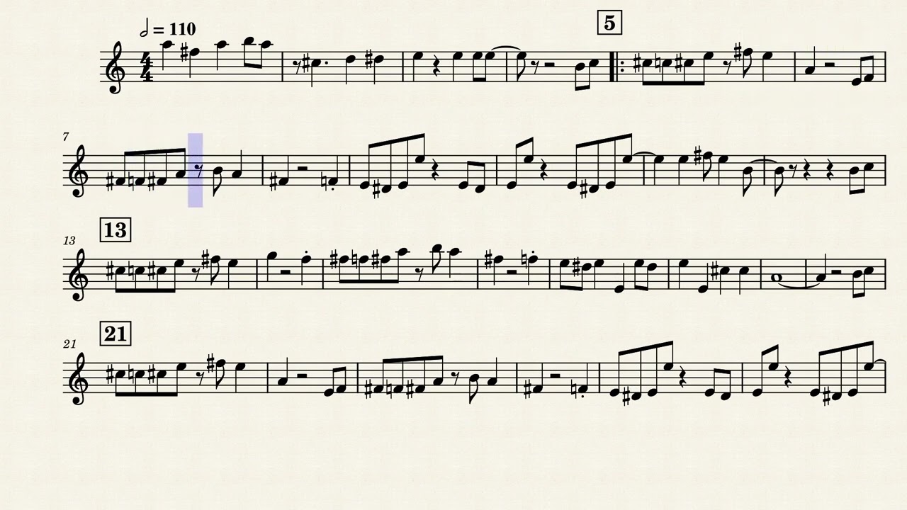 Bob-omb Theme, arr. for Alto Sax.