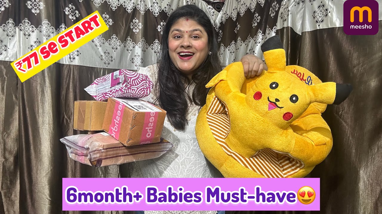 6+ Month Baby Must-Haves 😍 | Meesho Baby Haul Starting ₹77 | Budget Baby Products