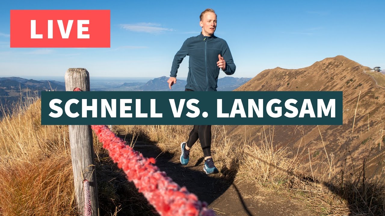 🔴 LIVE: Schnell oder langsam Joggen: Was ist besser? + Q&A Fragerunde