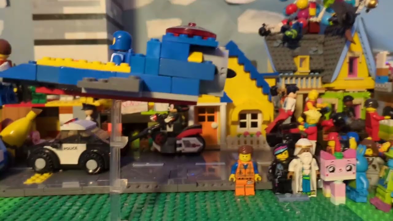 Lego Man gets hit by a spaceship 2