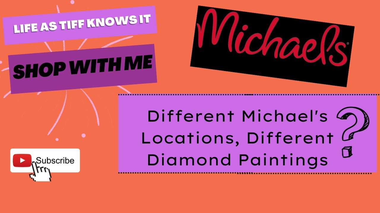 Shop with me Do Different Michael's Locations Have Different Diamond Paintings?  Watch to Find Out!