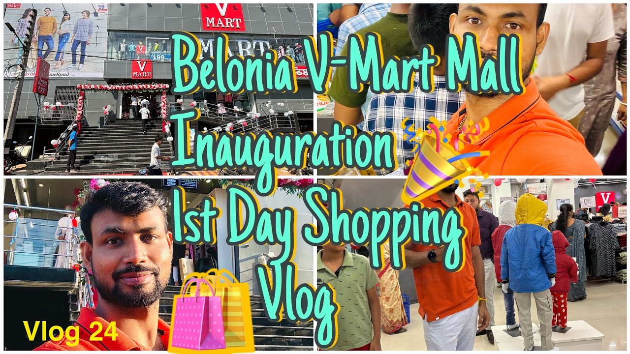 Belonia ❤️ V Mart Mall  inauguration 🎉 First Day Shopping 🛍️ Vlog