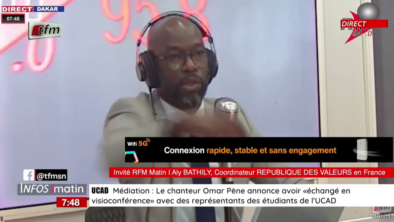 l'invit&eacute; de rfm matin | Aly BATHILY, coordonnateur r&eacute;publique des valeurs en france