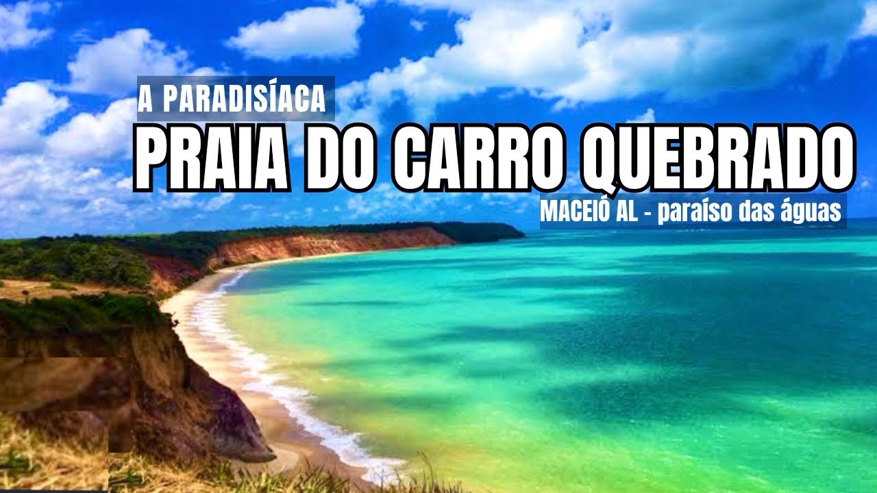 A PARADISÍACA PRAIA DO CARRO QUEBRADO-ISOLADA OU PERIGOSO? #praiasdonordeste #praiademaceió #viagem 