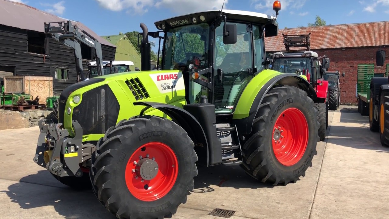2017 claas arion 650 cebis 50kph tractor