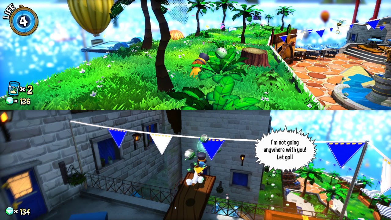 A Hat in Time splitscreen test