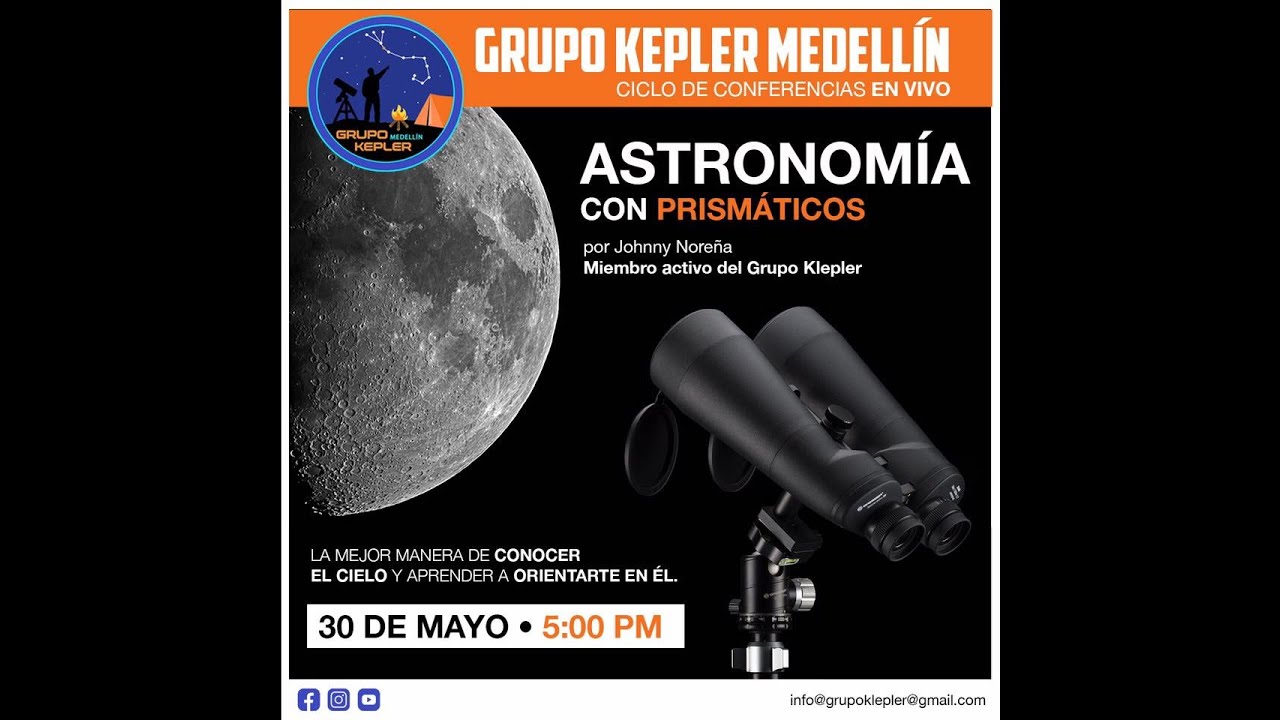 Astronomia con binoculares. (Comienza desde el minuto 16).