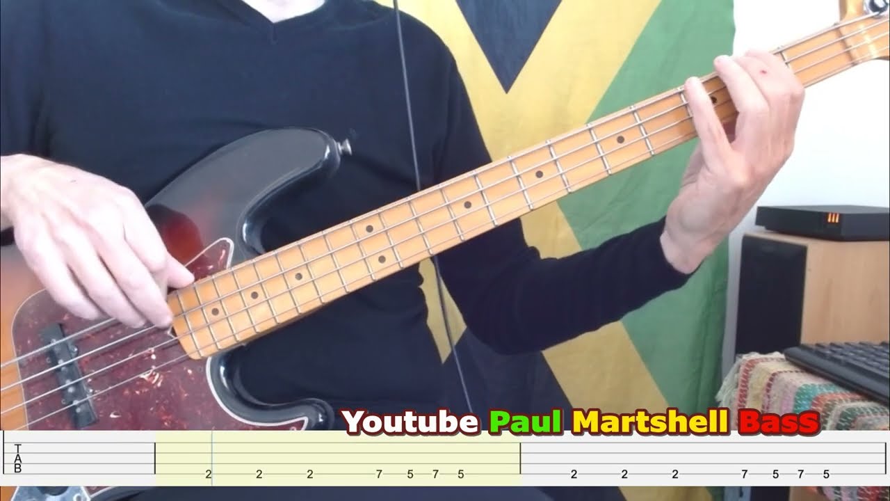 Crazy Baldhead - Bob Marley & The Wailers  - Bass Cover and Scrolling TAB