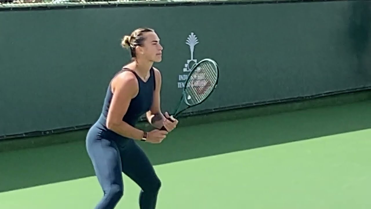 Aryna Sabalenka vs Emma Navarro: Stunning Female Tennis Players in Practice 