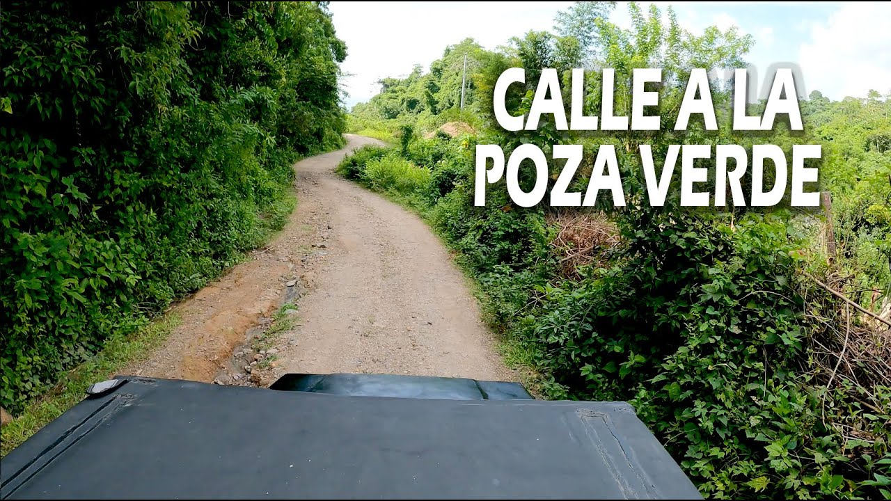 Asi es la calle a la Poza Verde en San Miguel Tepezontes. El Salvador.