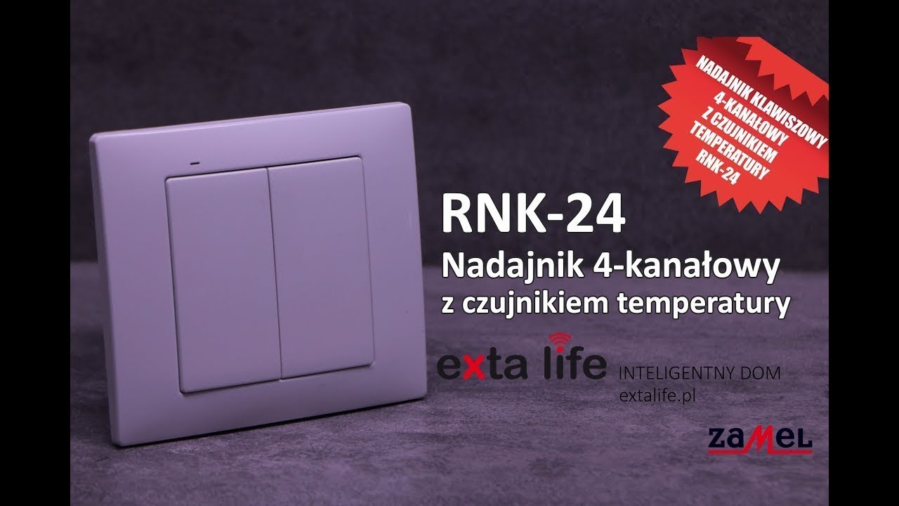 RNK-24 Nadajnik 2-klawiszowy (4-kanałowy) exta life Zamel