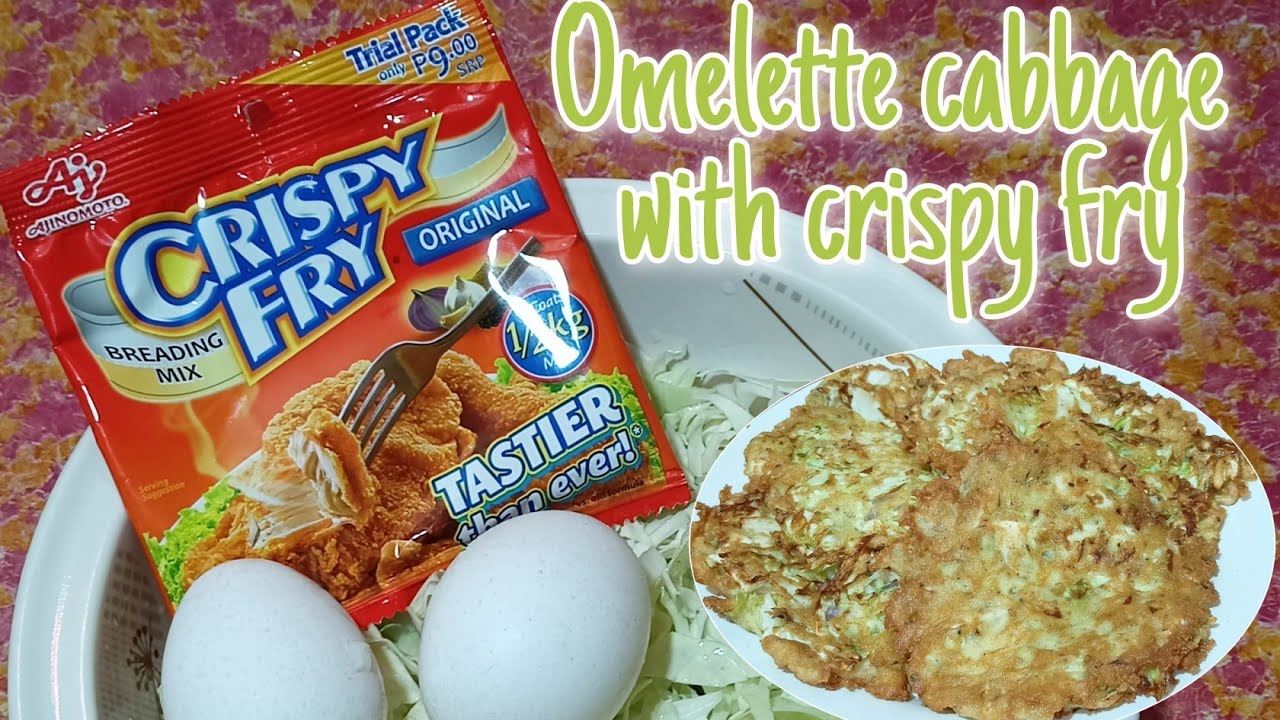 Must try! REPOLYO WITH CRISPY FRY | Easy to cook Ulam | Cabbage Omelette with Crispy fry