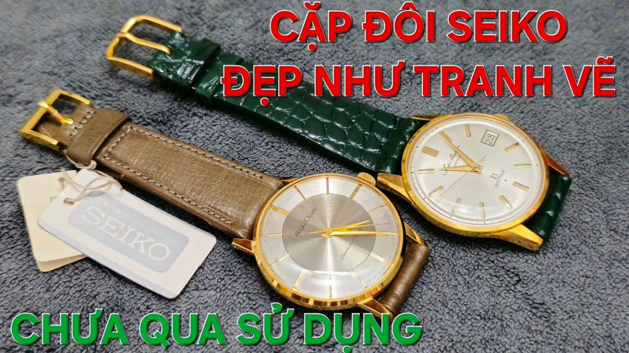 CUỐI NĂM EM LÊN GIAO LƯU CẶP ĐÔI SEIKO NOS CHƯA QUA SỬ DỤNG ZIN CẢ DÂY KHOÁ ĐẸP NHƯ TRANH VẼ Ạ