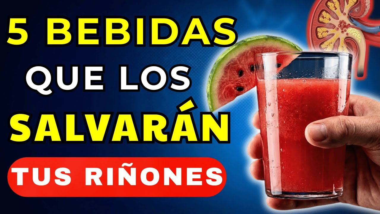 5 BEBIDAS que PROTEGEN tus RIÑONES y Previenen Cálculos