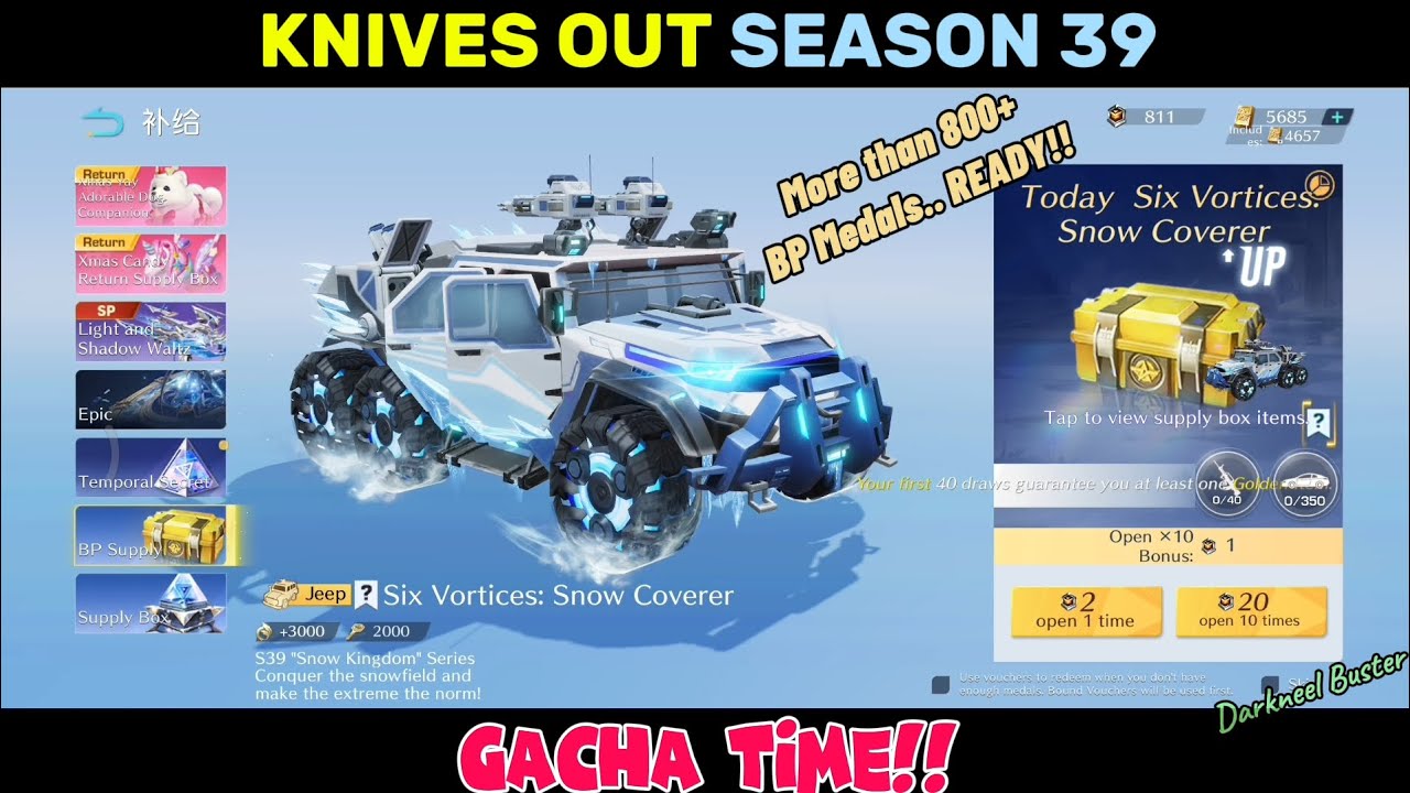 【KNIVES OUT】Let's pull on SEASON 39 Gacha Banner (⁠☆⁠▽⁠☆⁠)