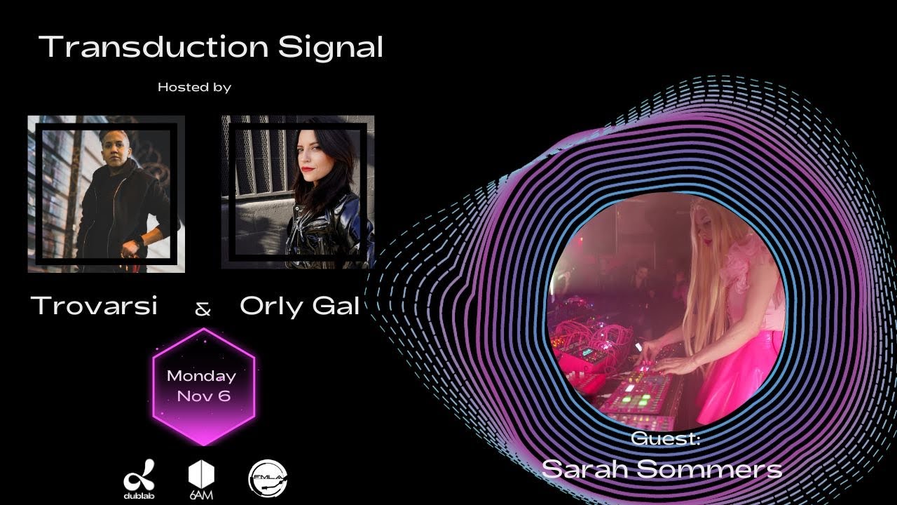 Sarah Sommers Guest on Transduction Signal hosted by Trovarsi & Orly Gal