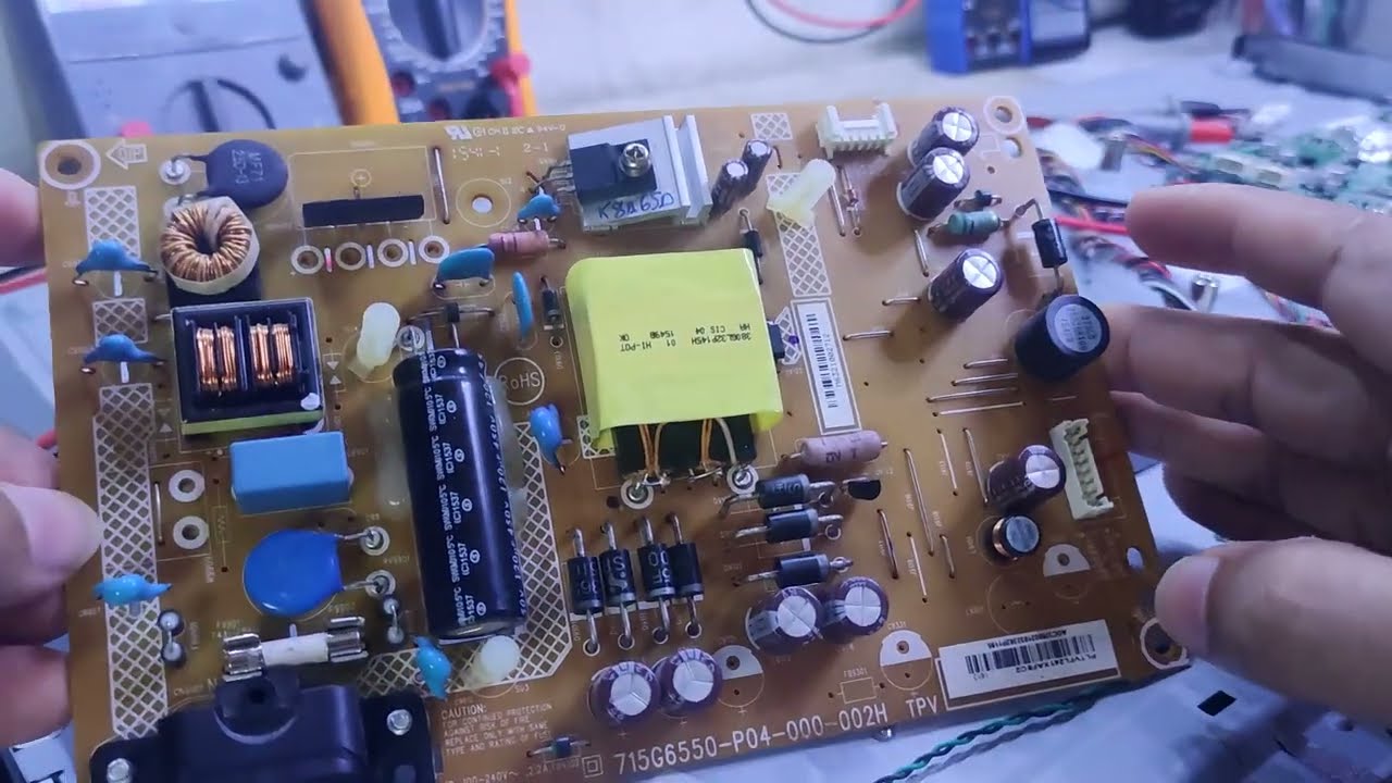 Tv AOC LE32H1461 Curto na placa fonte! E ainda corrompeu a NAND, Vai usar em 'T'.