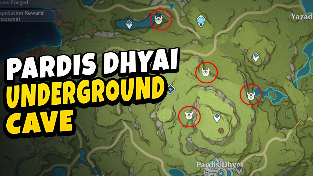 How to Unlock Pardis dhyai Underground Cave Puzzle ~ Sumeru Puzzle | Genshin Impact 3.0