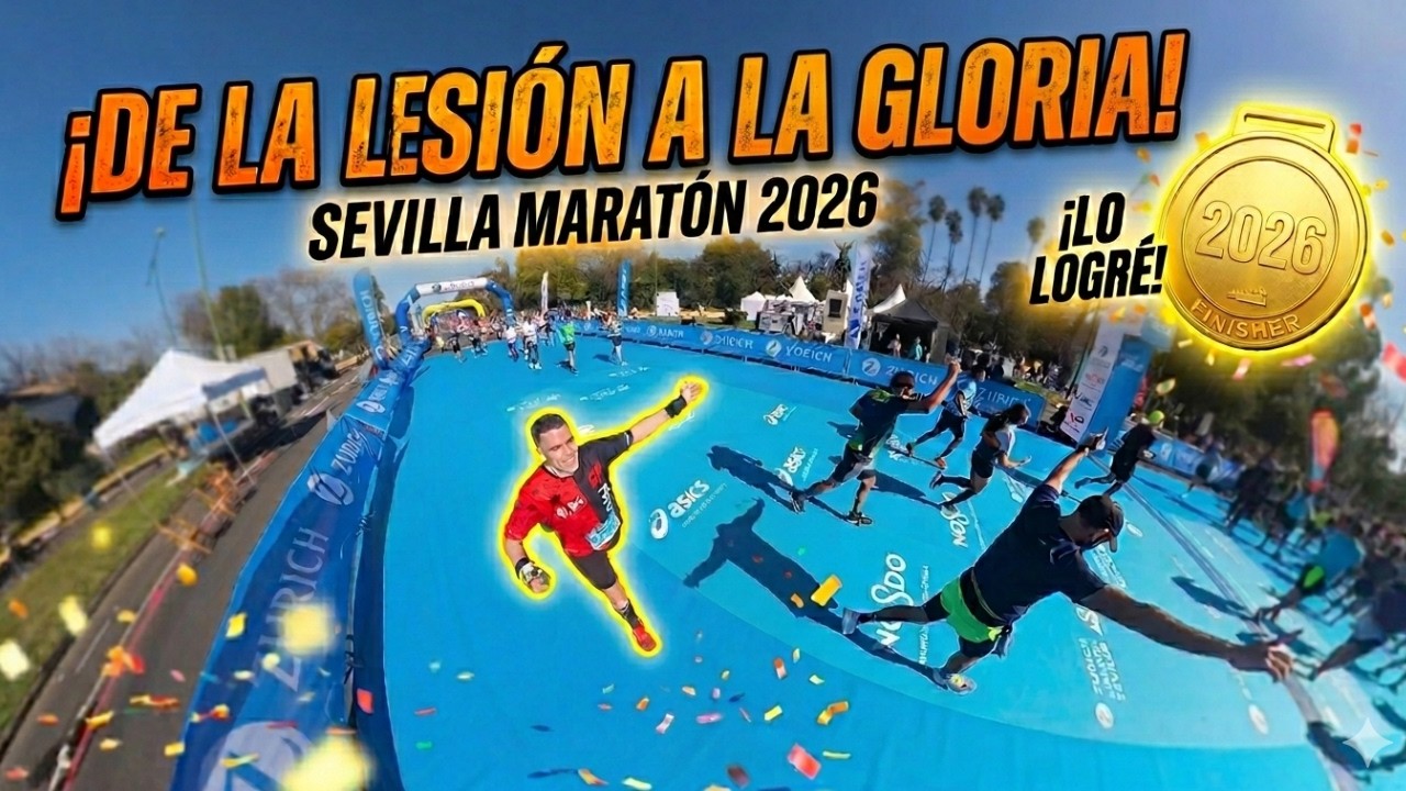 MARATON DE SEVILLA 2026 🏅​ FINISHER 🏅​ TRAS MESES DE LESI&Oacute;N 🩼​