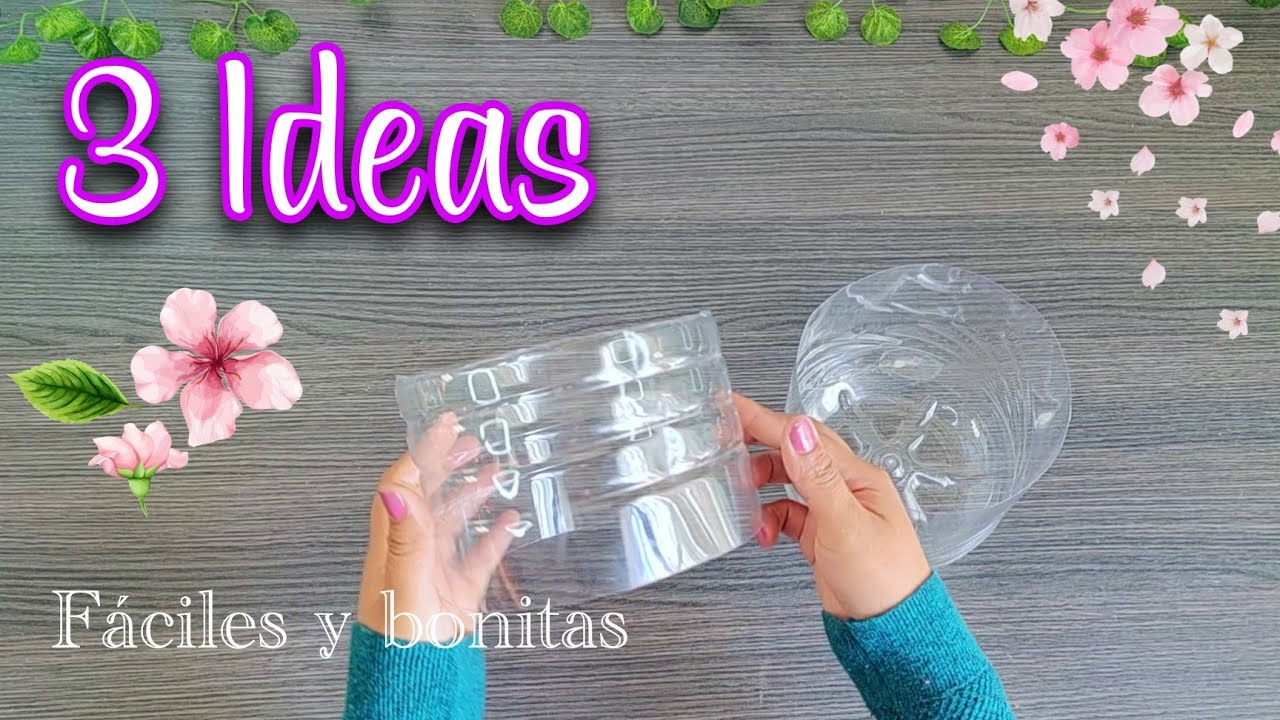 LINDAS IDEAS DE RECICLAR BOTELLAS GRANDES DE PL&Aacute;STICO ♻️ MANUALIDADES &Uacute;TILES Y F&Aacute;CILES PARA TU HOGAR