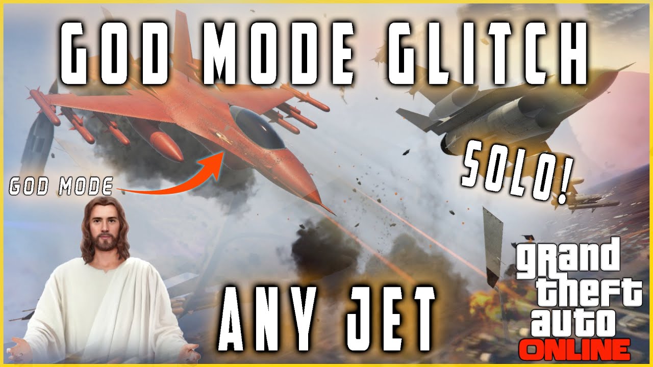 GTA 5 Online - GOD MODE GLITCH (ANY JET) [Reupload]