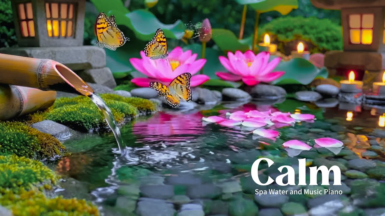 Deep Sleep Piano Music with Gentle Water Sounds | Anxiety Relief & Calm Night Ambience