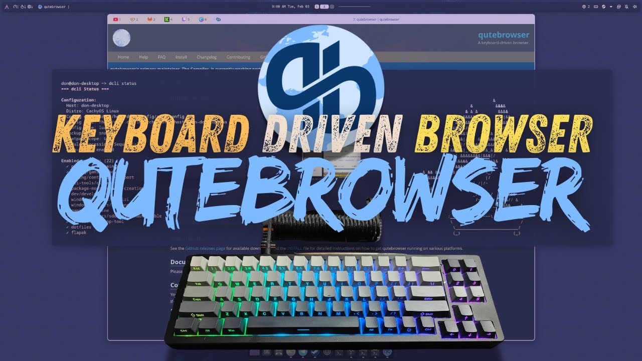 Повысьте свою производительность с помощью Qutebrowser (браузер, ориентированный на клавиатуру) в...