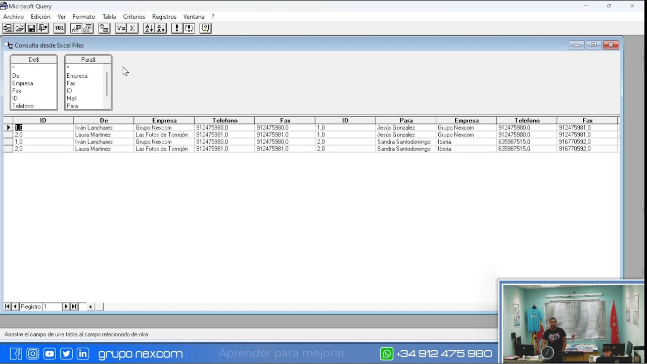 Clase Word - Combinar Correspondencia con dos hojas de Excel