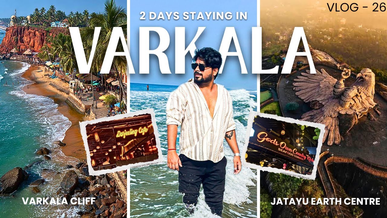 Why Varkala is Kerala’s Most Loved Beach 😍🌊 | Varkala Travel Guide 2026 | Jatayu Earth Centre Crowd