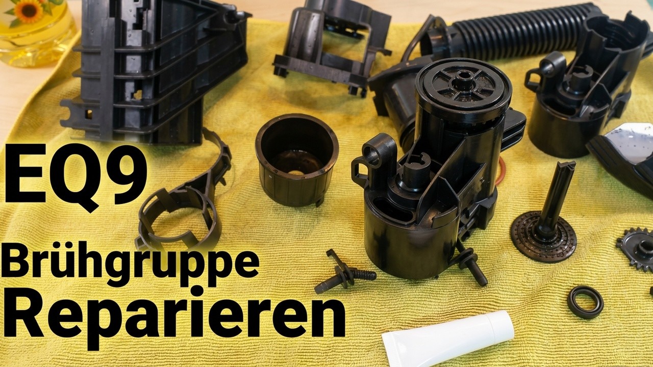 Siemens EQ9 Brüheinheit Reparieren wieder zum laufen gebracht nie mehr Störung: Brühgruppe reinigen.