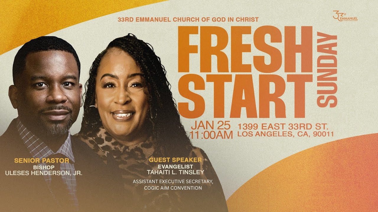 Emmanuel COGIC Fresh Start Revival Service (01-25-26) Evangelist Tahaiti L. Tinsley – Messenger