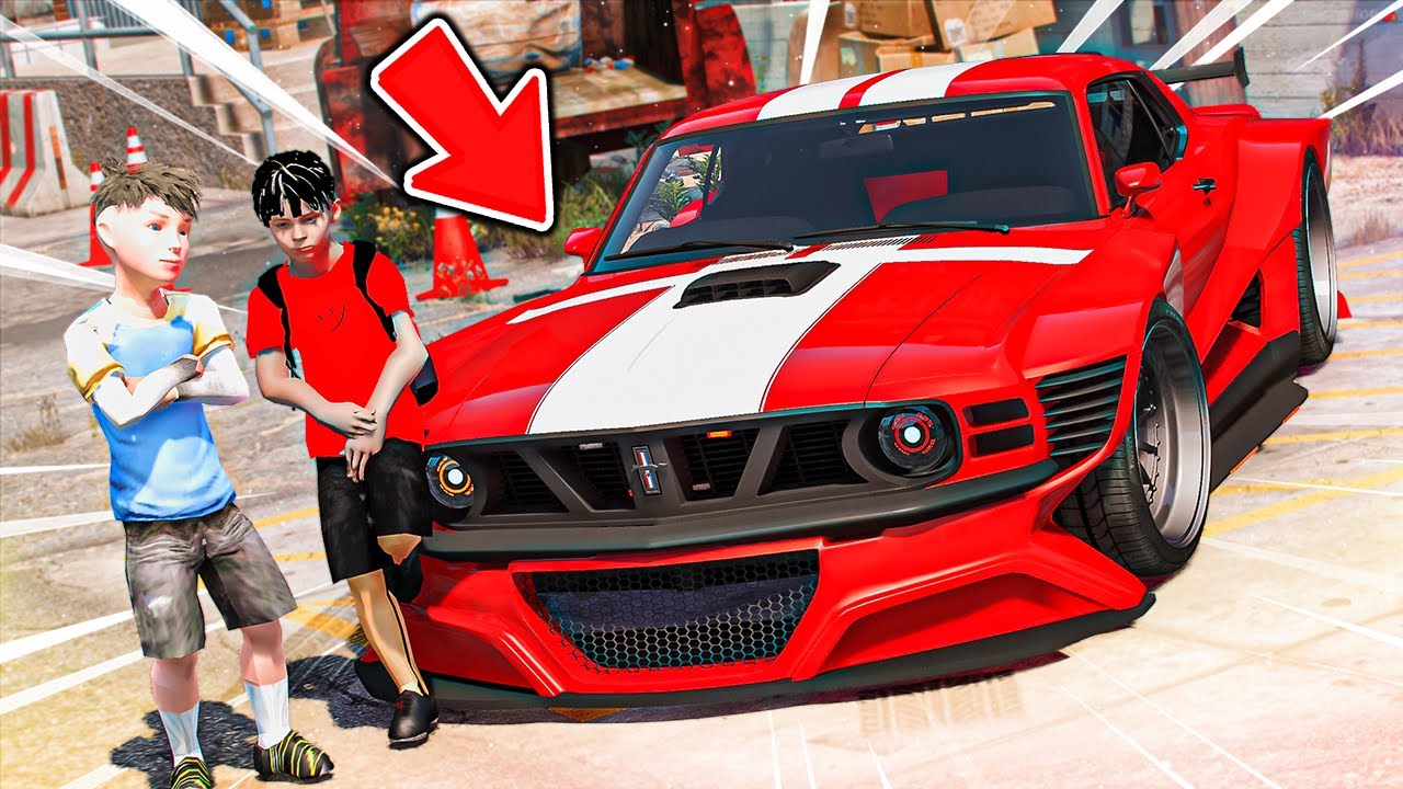 GTA V #1 ( الاذكياء الصغار ) : الاذكياء صنعو سيارة تجيب المصايب
