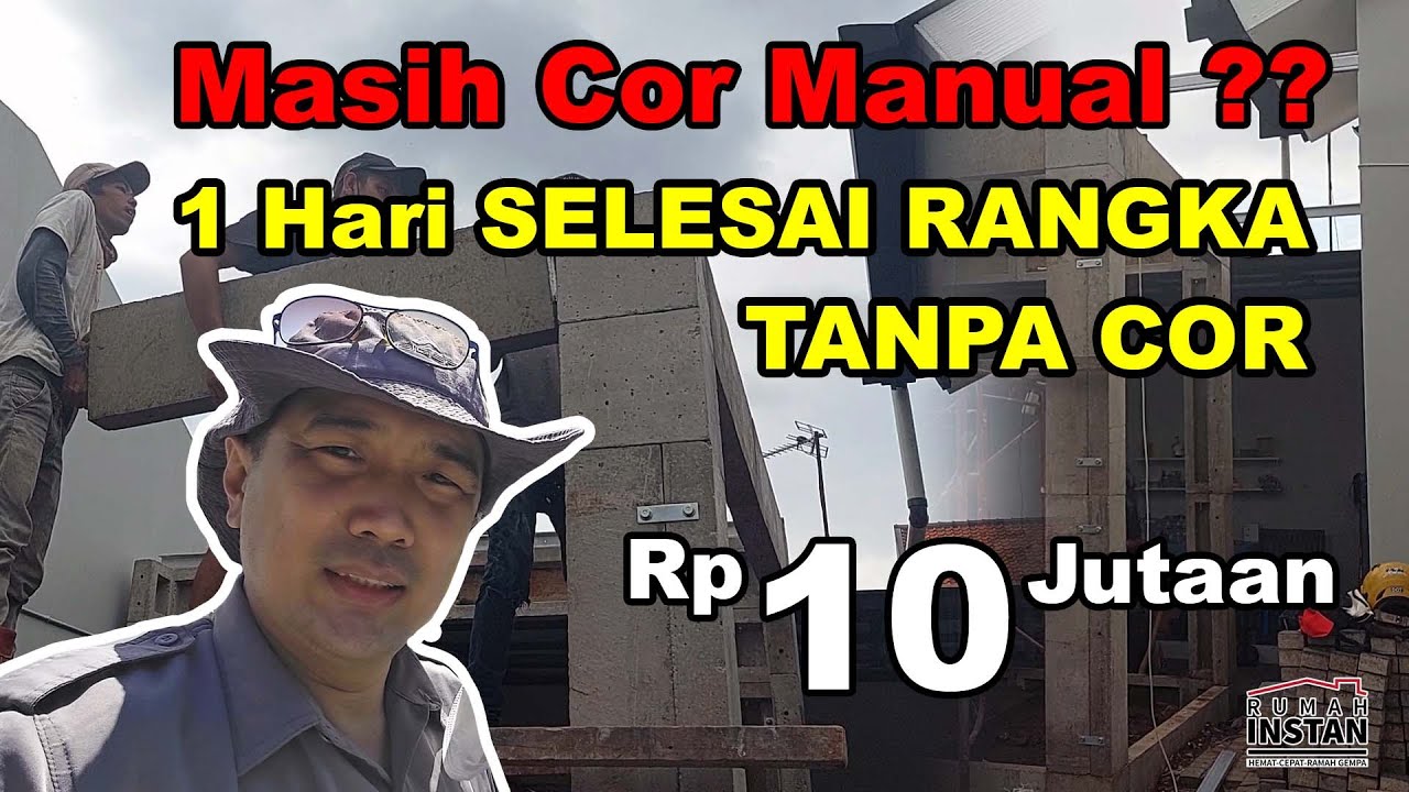 BANGUN Kontrakan Kost INSTAN Rumah RISHA 1 Hari Selesai Rangka 10 Jutaan TANPA COR