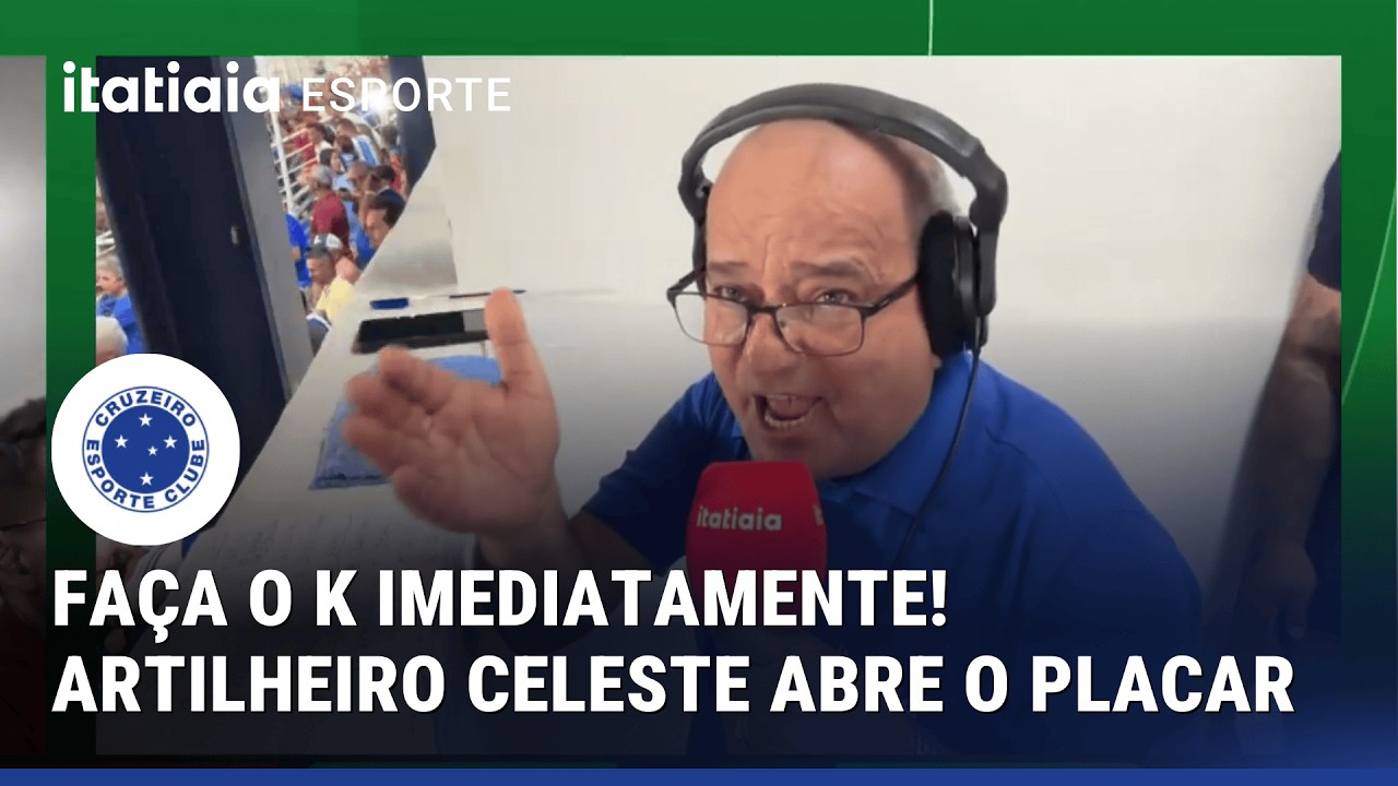 CRUZEIRO! CRUZEIRO! CRUZEIRO! KAIO JORGE APROVEITA REBOTE NA ÁREA E MARCA O PRIMEIRO DA PARTIDA