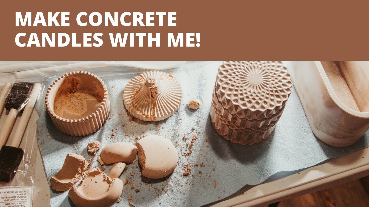 HOW TO SEAL AND MAKE CONCRETE CANDLE JARS | SHEILA LLIBRE