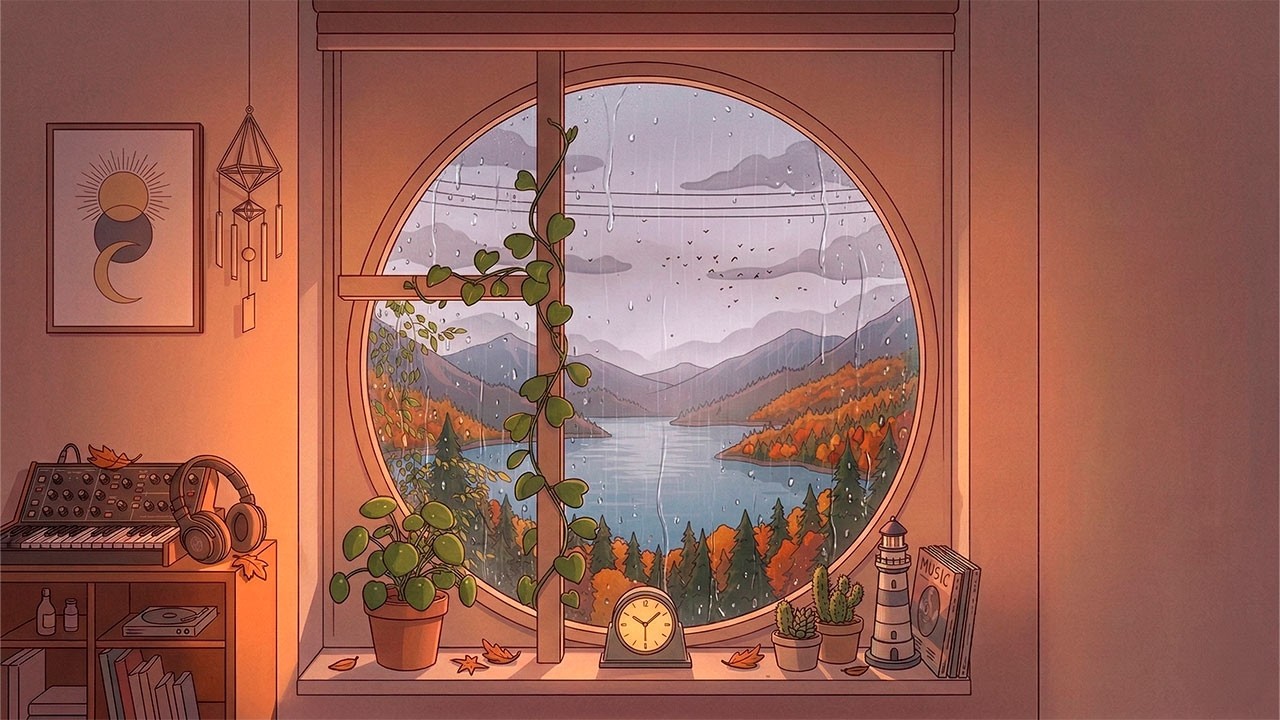 Lofi Relax Autumn Rain - Lofi Jazzhop | Study & Relax