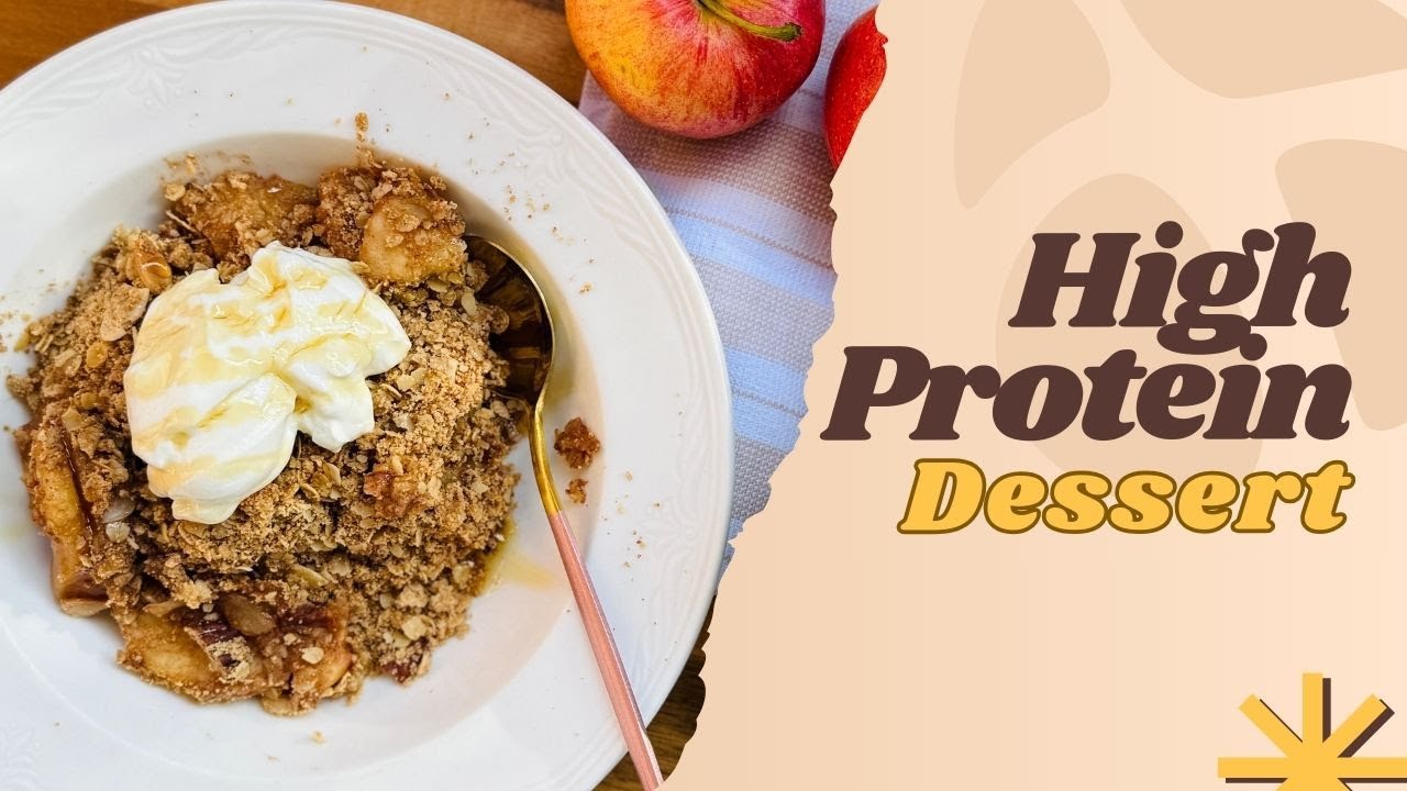 High Protein Apple Crisp 🌟 Guilt-Free & Delicious!