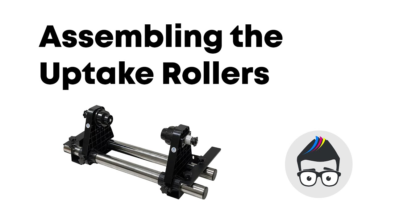 Ink Experts DTF Powder Shaker Oven - Setting up the Uptake Rollers