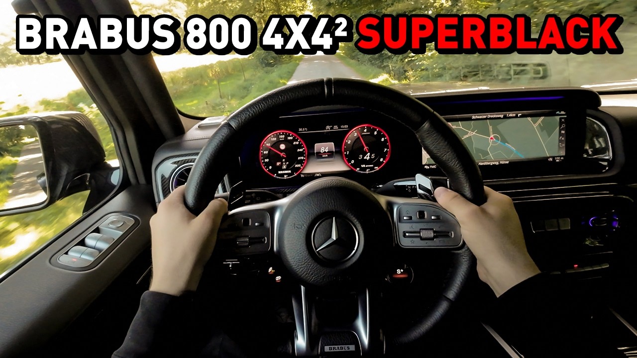 POV Drive: BRABUS 800 4X4² SUPERBLACK Based on Mercedes-AMG G63 4x4²