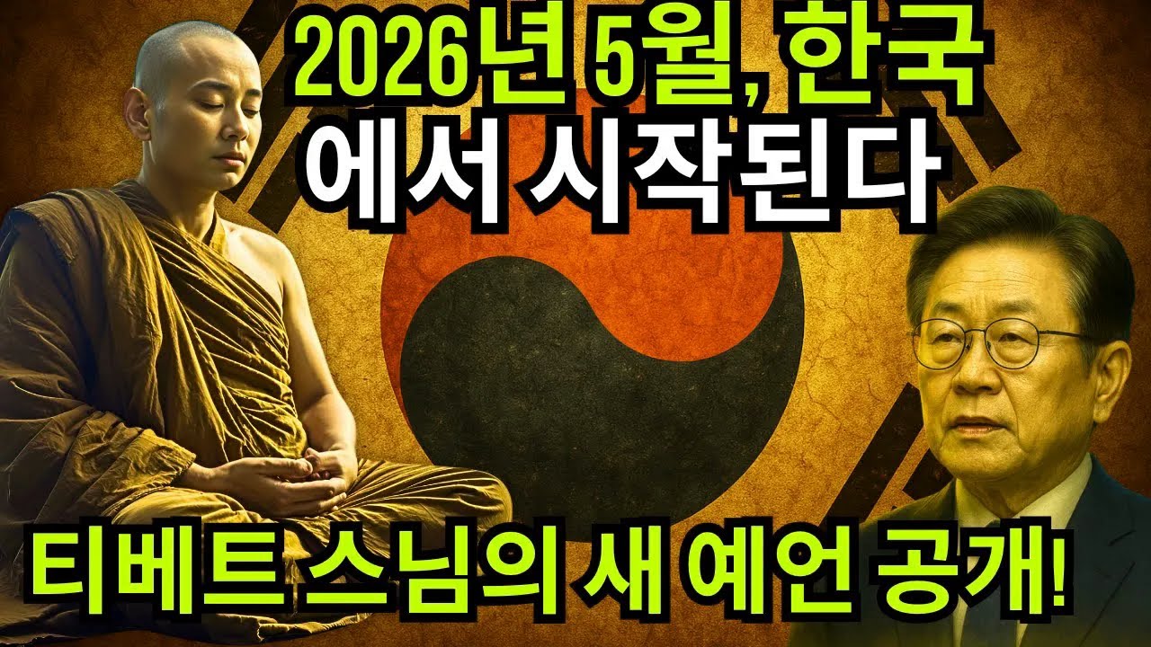 【2026년 5월 대예언】티베트 스님의 충격적 메시지… 곧 한국에서 새로운 존재가 나타난다