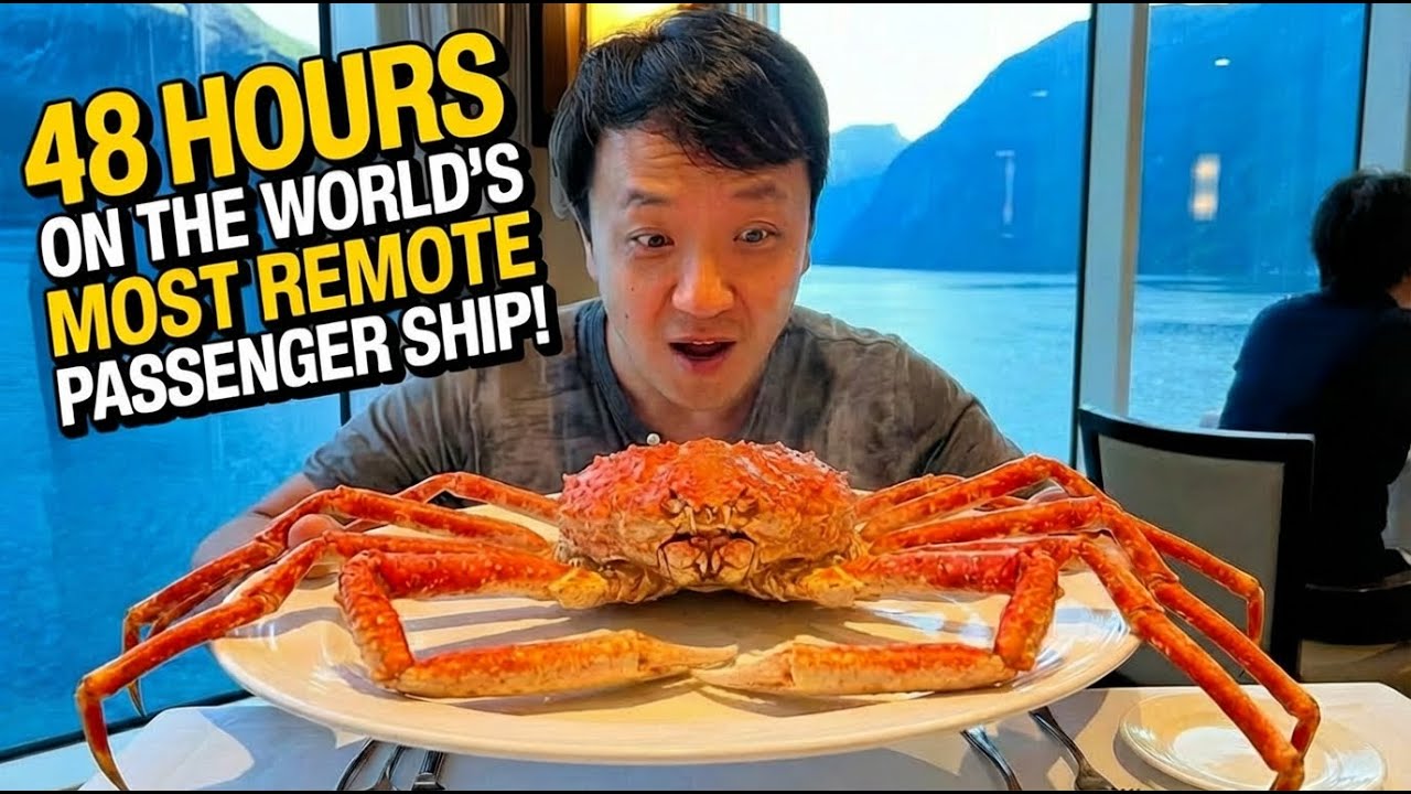 I Spent 48 HOURS on the World’s MOST REMOTE Passenger Ship (INSANE FOOD TOUR!)