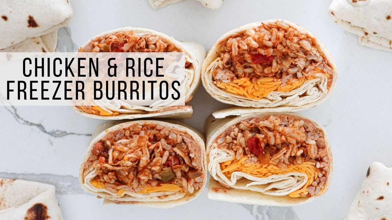 Chicken And Rice Burritos (Meal Prep)