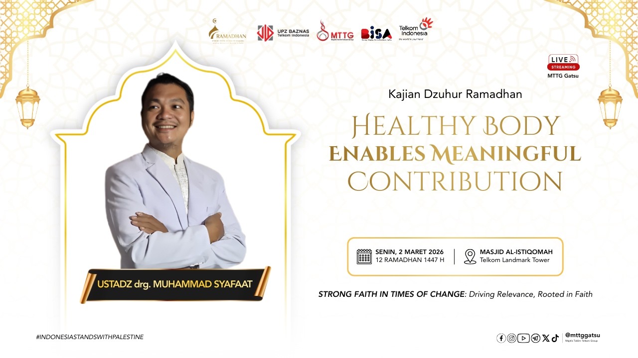 💻 [LIVE NOW]: KAJIAN DZUHUR RAMADHAN 👤 Bersama: USTADZ drg. MUHAMMAD SYAFAAT حَفِظَهُ اللهُ تَعَالىَ