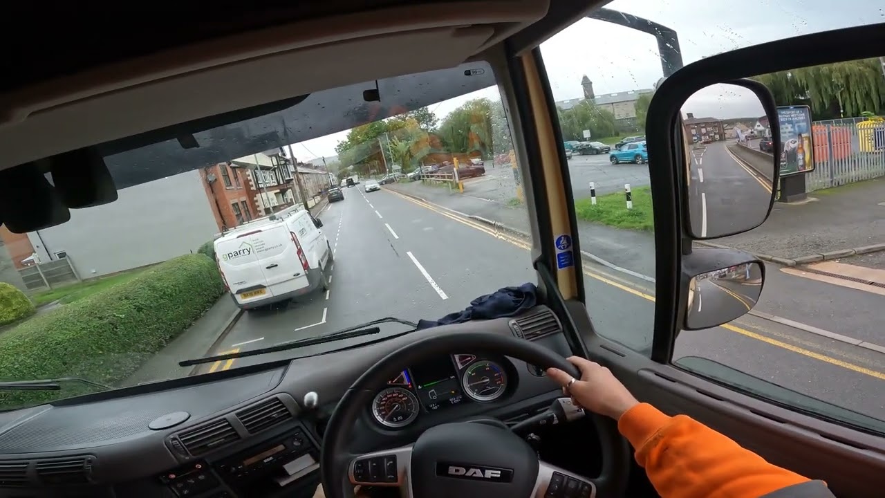 4K POV Driving a HGV down Mwrog Street into Ruthin