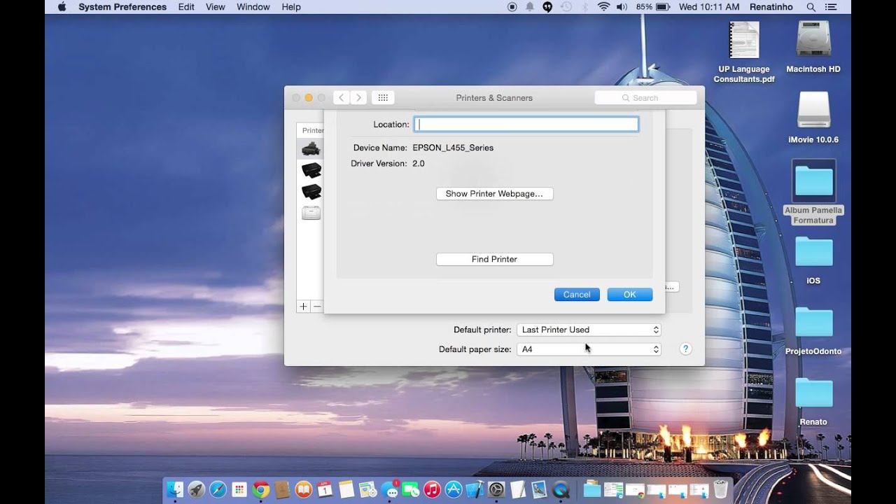 Aula 9 - Instalação e Configuração de Impressoras no Mac OS Yosemite