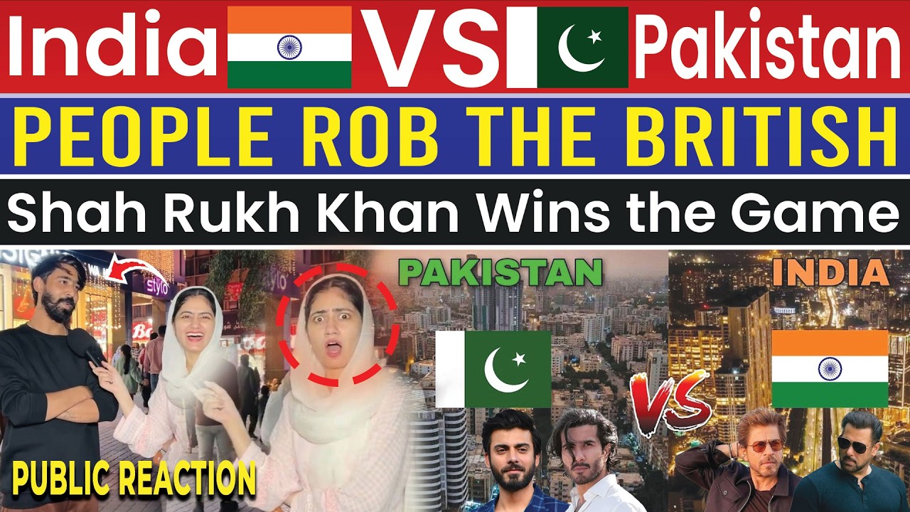 India vs Pakistan: People Rob the British | Anchor Shocked! Public Reaction | Gup Shup Show