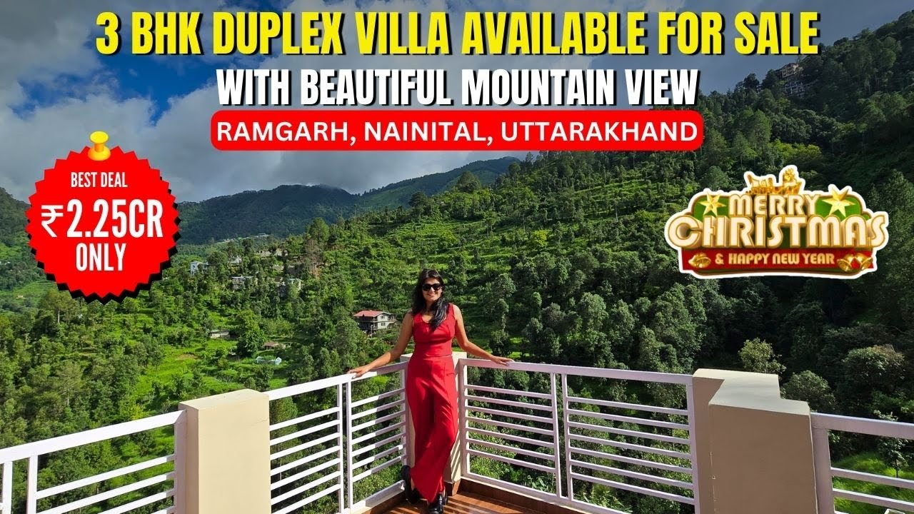 Luxury Himalayan Cottage for Sale in Ramgarh, Nainital | 3BHK Villa with Gardens & Kumaon Views