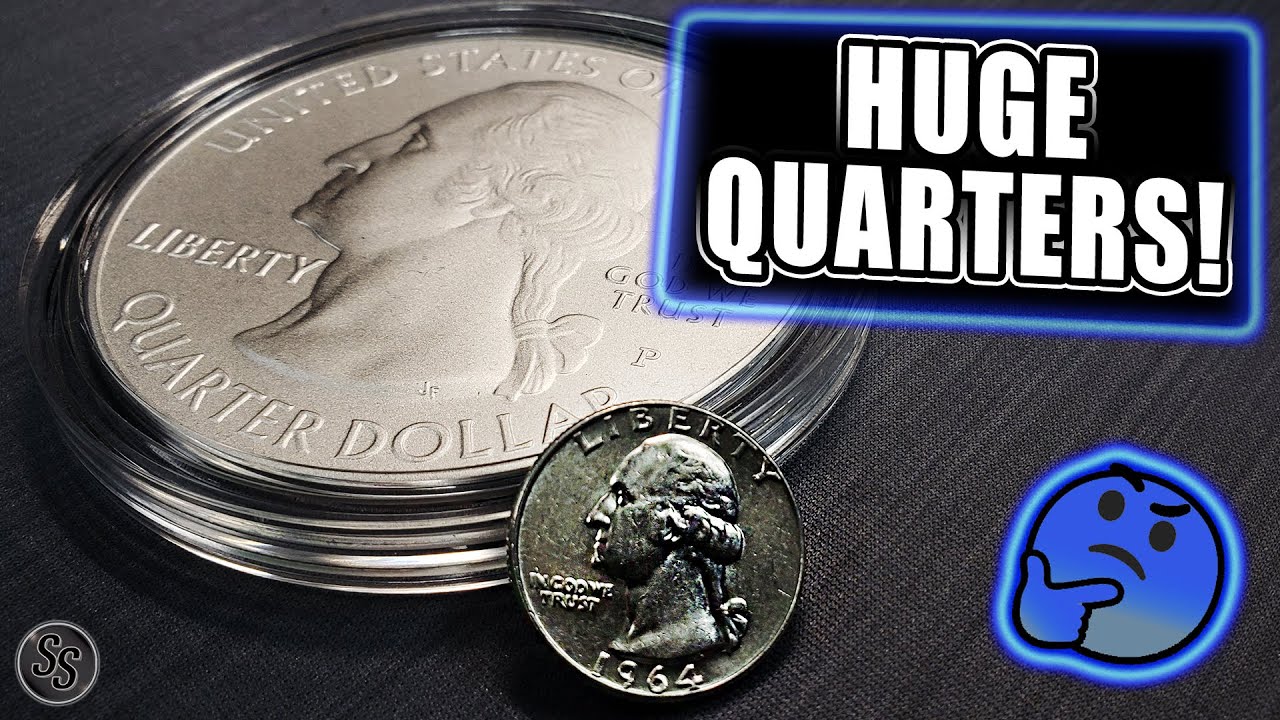 What are these HUGE 5oz Silver Quarters? #shorts