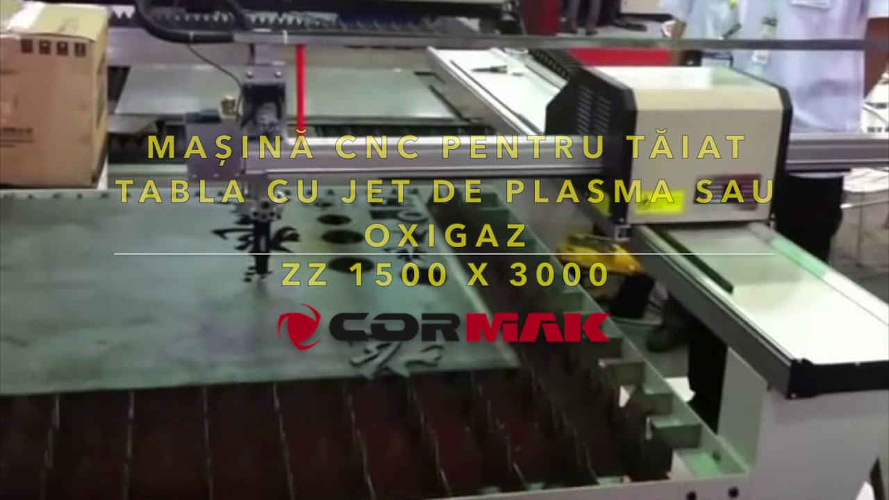Masina CNC pentru taiat table cu jet de plasma sau oxigaz CORMAK ZZ 1500 x 3000