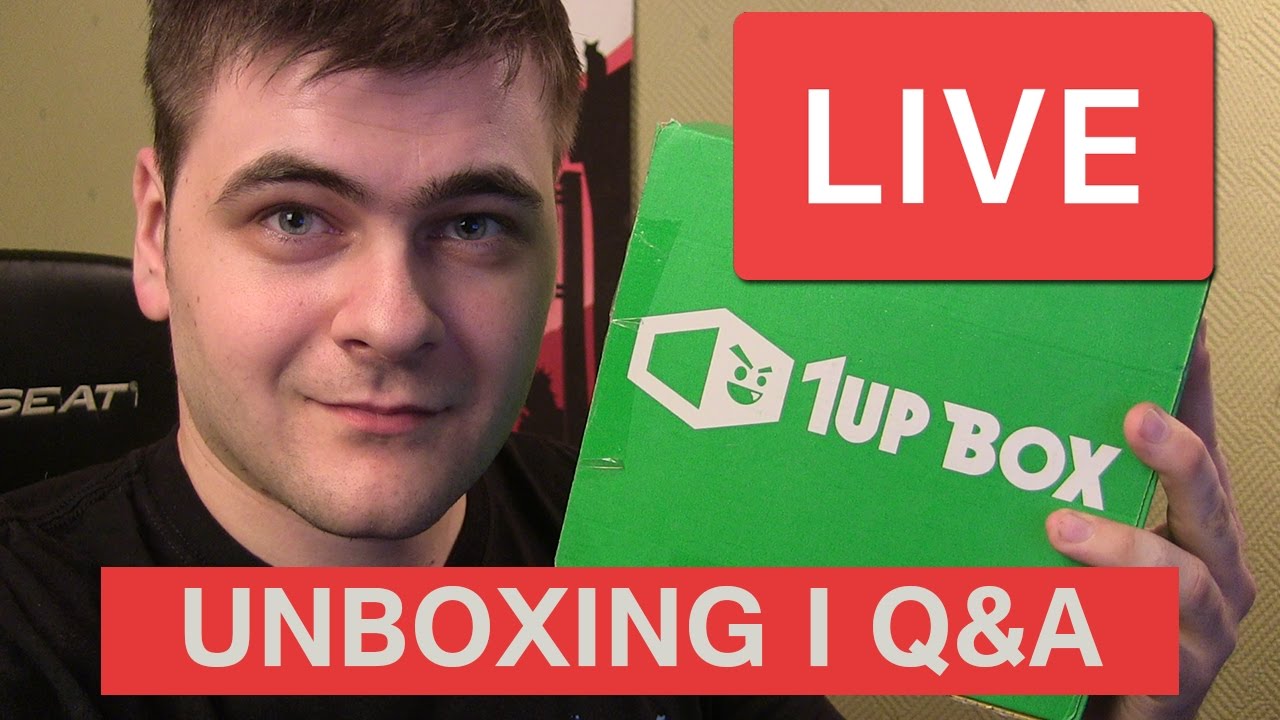 UNBOXING NA ŻYWO PACZKI 1UP BOX I POGADANKA